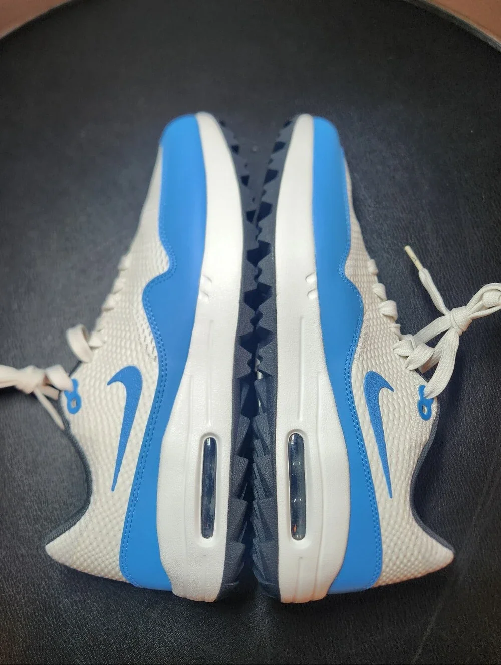 Nike Air Max Golf Sz 8.5 Mens New Womens Sz 10 Soft Spike White/Light Blue